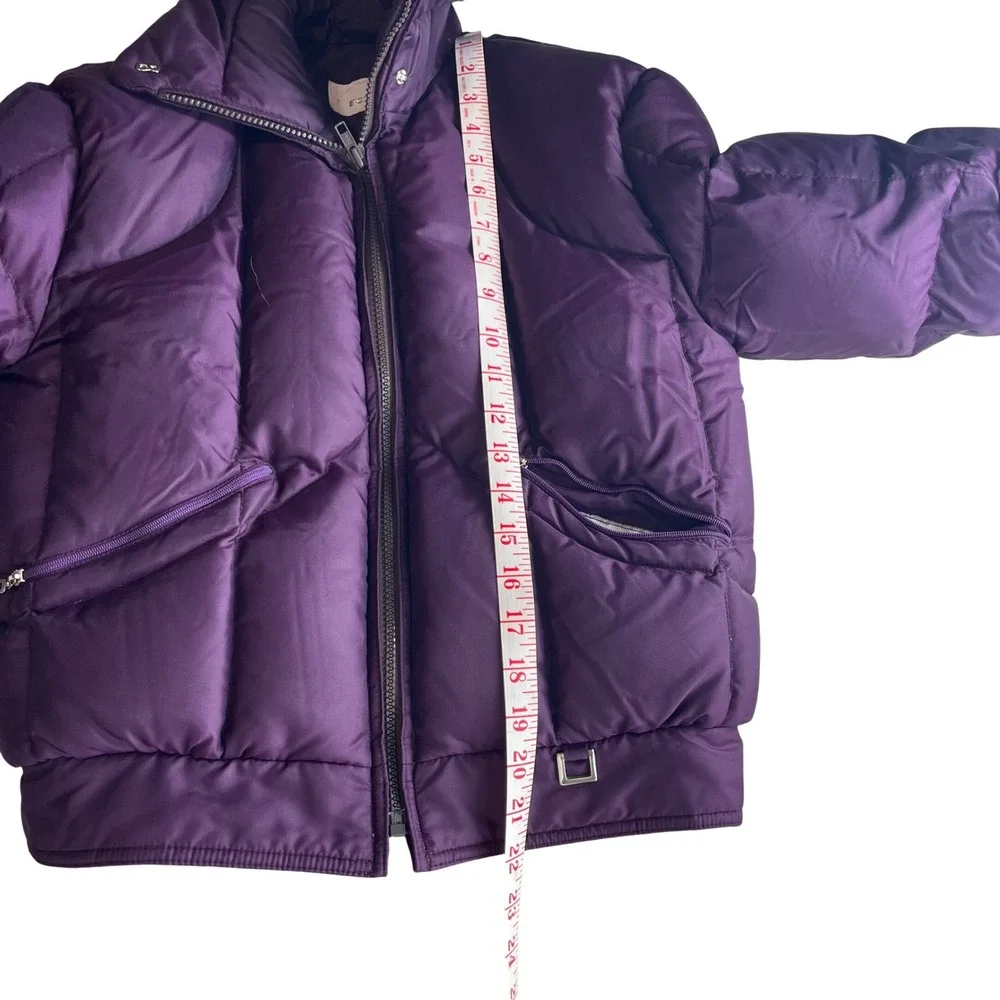 Vintage Bogner Purple Puffer Jacket Goose Down Filled Women's Size‎ Medium